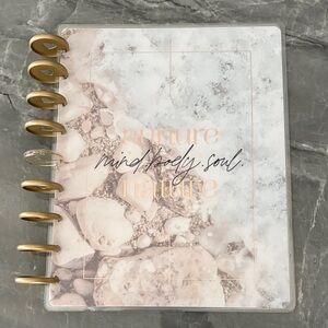 Happy Planner Custom Notebook with Gold Accents